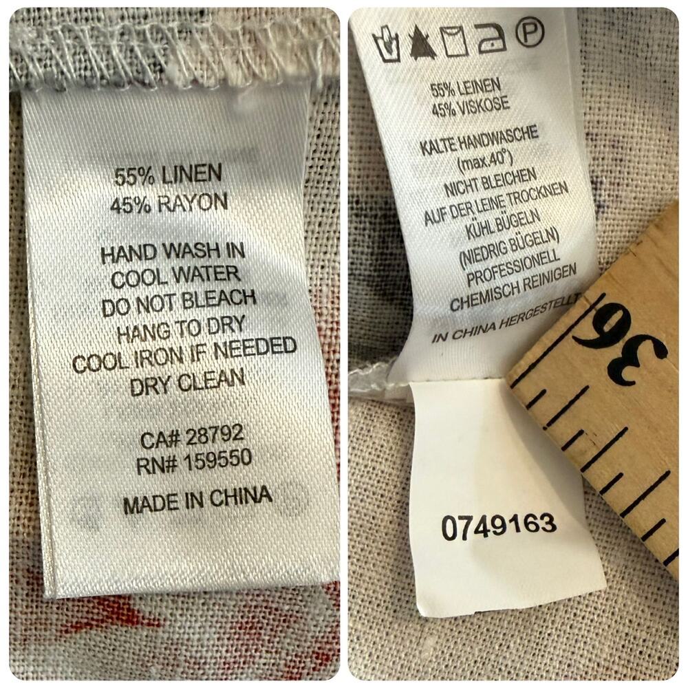 NWT House of Harlow 1960 Linen Blend Floral Maxi Dress Size Small - Picture 8 of 8